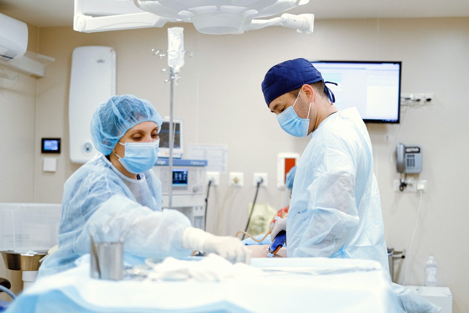 Spital mit Lüftungsanlage